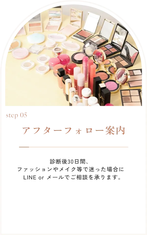 アフターフォロー案内